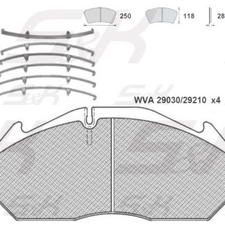 Колодки тормозные Premium Line RVI/MAN / S&K