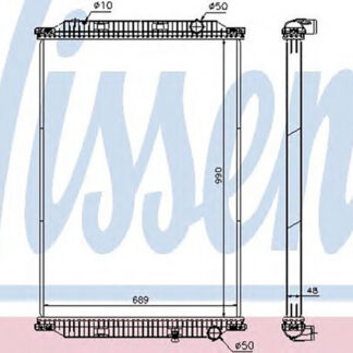 Радиатор охлаждения двигателя NISSENS