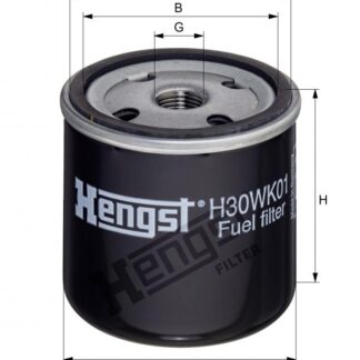 Фильтр топливный FENDT/KLOCKNER/HUMBOLDT/DEUTZ (KC20) / Hengst