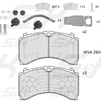 Колодки тормозные 29244 MB SL-7 / S&K