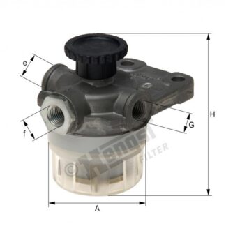 Фильтр - сепаратор насос топливный подкачки в сборе с отстойником MB Hengst