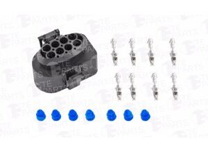 Разъем 8 pin (в комплекте), для жгута проводов топливного насоса DP 42 / TE PARTS