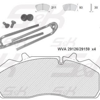 S&K GMBH SK29126-PL S&K GMBH SK29126-PL Premium Line Колодки тормозные 29159/29126