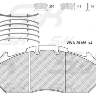 Колодки тормозные 29156-PL Premium Line (29131) / S&K