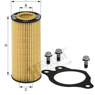 Фильтр масляный КПП VO (прокладка,болты) / HENGST