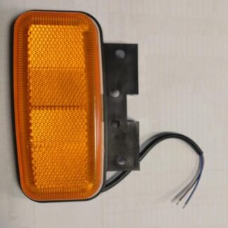 Фонарь габаритный маркерный провод с кронштейном Желтый,24 диода