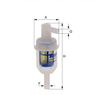 Фильтр топливный на автономку угловой / HENGST